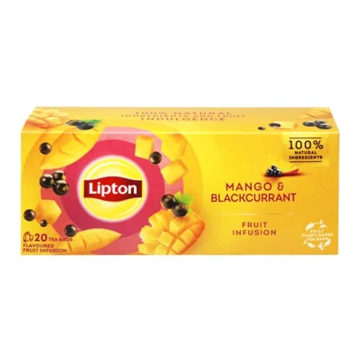 tea LIPTON (20pcs) 34g - Fruit Infusion Mango & Blackcurrant