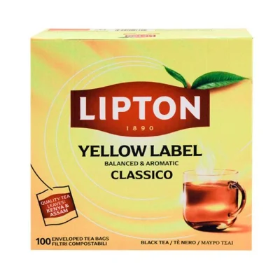 tea LIPTON yellow label (100pcs) 150g
