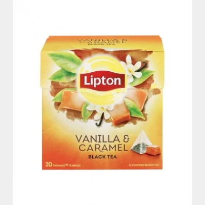 LIPTON TEA BLACK VANILLA & CARAMEL PYRAMID (1.7gr)