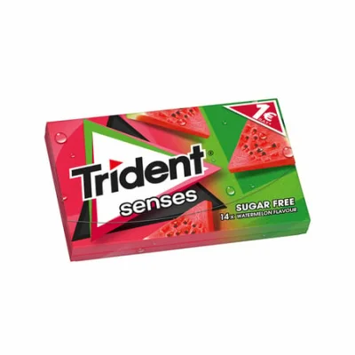 Trident Watermelon Gum 27g Τσίχλες Senses Καρπούζι 27g