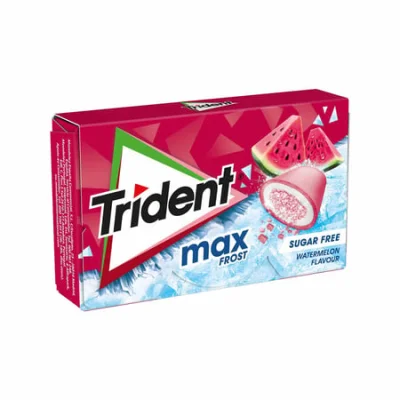 Trident Gums Watermelon Max Frost 20g Τσίχλες Καρπούζι Sugar Free 20g
