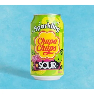 Chupa Chups Sour Sparkling Apple 345mL