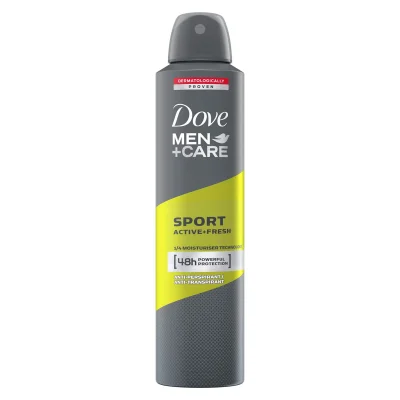 Dove Deo Spray 250ml Mencare Advanced Sport Fresh 72hr (Not for Sale in USA, Canada and GCC Countrie (Orders in Full Pallet Only)