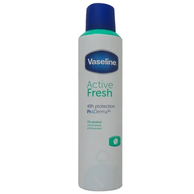 Vaseline spray deodorant 250 ml. Active Fresh.