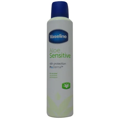 Vaseline spray deodorant 250 ml. Aloe Vera.