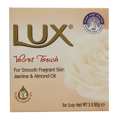 Lux bar soap 3X80 gr. Velvet touch almond oil& jasmine.