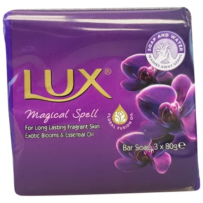 Lux bar soap 3X80 gr. Exotic flowers and essential oil.