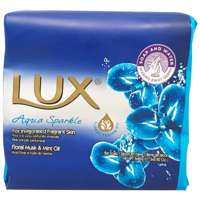 Lux bar soap 3X80 gr. Floral musk and peppermint oil.
