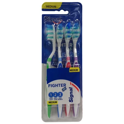 Signal toothbrush 4 u. Medium fighter +.
