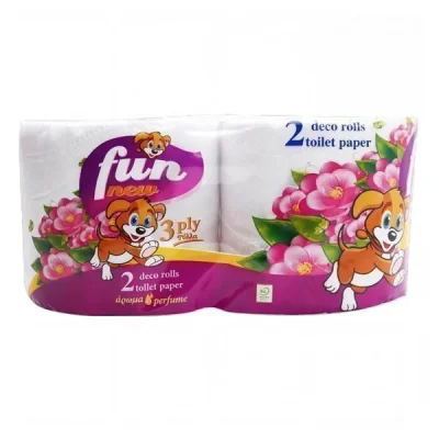 FUN TOILET PAPER SCENTED 3sheets 85gr. 2 ROLLS