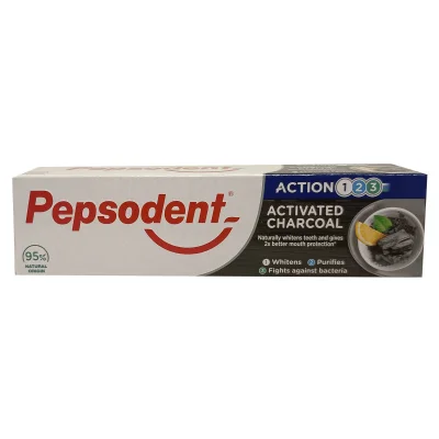 Pepsodent toothpaste 75 ml. Active charcoal.