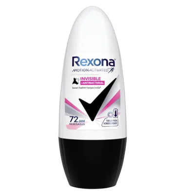 REXONA ROLL ON 45ml INVISIBLE BLACK & WHITE