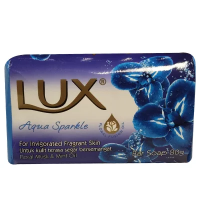 Lux bar soap 80 gr. Blue aqua.