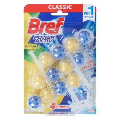 Bref WC Block Power Activ Lemon 3x50g