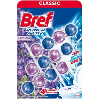 Bref WC Block Power Activ Lavender 3x50g