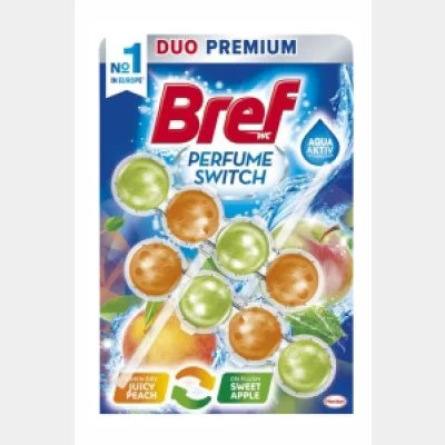 Bref Toilet Block Duo Premium Peach&Red Apple Mono