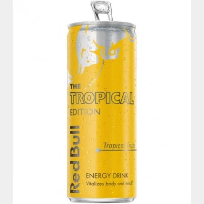 RED BULL 250ml YELLOW EDITION TROPICAL FRUITS ENERGY DRINK