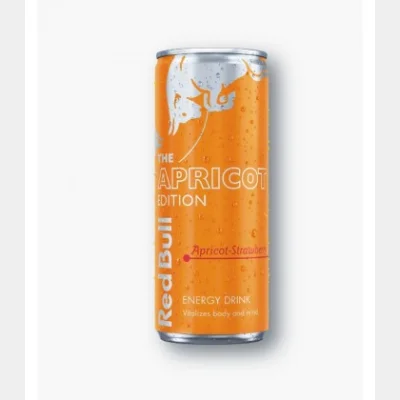 RED BULL 250ml APRICOT EDITION APRICOT-STRAWBERRY ENERGY DRINK