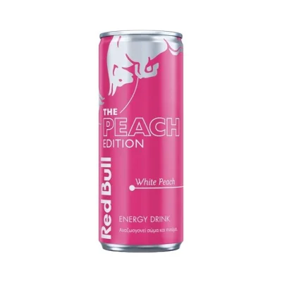 RED BULL energy drink 250ml - The Peach Edition (White Peach)