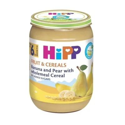 Hipp pure banana dhe dardhe 190gr