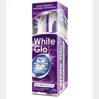 WHITEGLO TOOTHPASTE 2IN1 150g+DENT/TSA