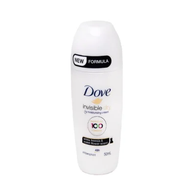 DOVE deodorant invisible dry roll-on 50ml - white fresia & violet flower