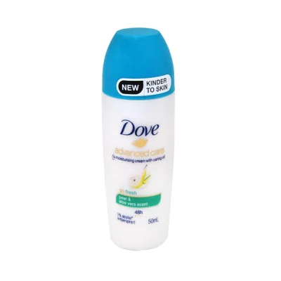 DOVE deodorant advance care roll-on 50ml - pear & aloe vera