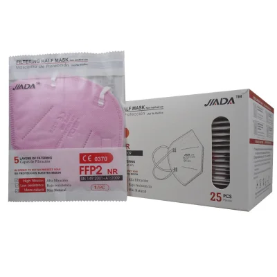 Jiada protective facial mask FFP2 -1 u. Pink minibox 25 u.