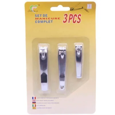 LUCKY METAL NAIL CLIPPERS 3pcs