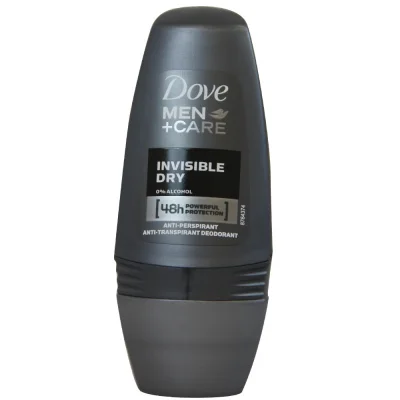 Dove roll-on deodorant 50 ml. Men invisible dry.