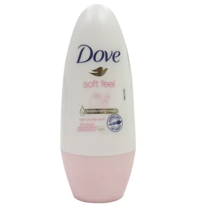 Dove roll-on deodorant 50 ml. Soft feel.