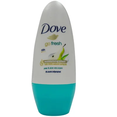 Dove roll-on deodorant 50 ml. Go Fresh pear & aloe Vera.