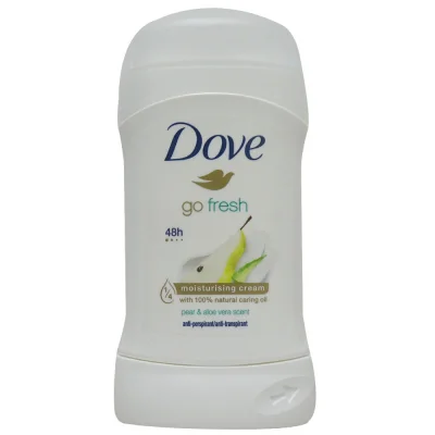 Dove stick deodorant 40 ml. Aloe vera & pear.